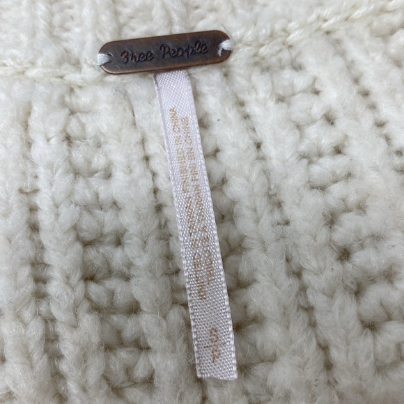 Free People White Chunky Knit Sweater - Picture 4 of 6